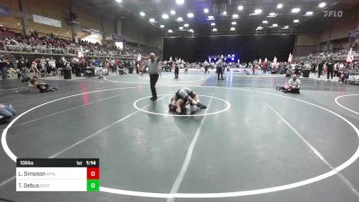 106 lbs Quarterfinal - Lucas Simpson, Athlos Wrestling vs Trenton Debus, Scottsbluff WC