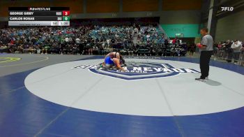 285 lbs Round Of 64 - George Gibby, Roseburg vs Carlos Rosas, Stansbury
