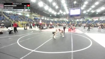 54 lbs Consi Of 8 #2 - Brayson Higdon, No Limits WC vs Leo Ginther, No Team