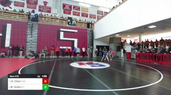 157 lbs Consi Of 4 - Aidan Chan, Hingham vs Nathan Hicks, Bristol-Plymouth