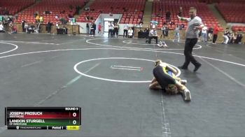 72-76 lbs Round 5 - Joseph Prosuch, Westshore vs Landon Sturgell, CP Wrestling