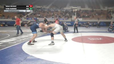 192-D4 Quarterfinal - BEAU SECRIST, Benjamin Franklin High School vs Jose Ramirez, Yuma Catholic High School
