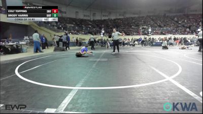 67 lbs Consi Of 16 #2 - Colt Topping, Smith Wrestling Academy vs Brody Harris, Bartlesville Wrestling Club