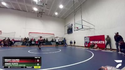 165-175 lbs Round 3 - Kreed Kuntz, High Plains Thunder Wrestling vs Brady Calmes, Windy City Wrestlers