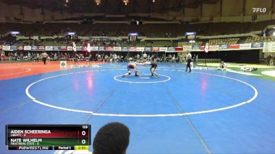 125 lbs Champ Round 1 (16 Team) - Aiden Scheeringa, Liberty vs Nate Wilhelm, Frostberg State