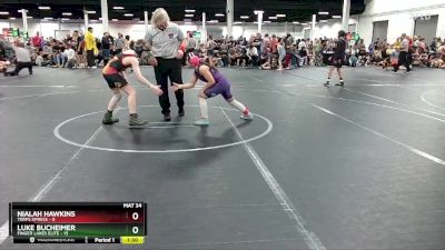 88 lbs Round 2 (8 Team) - Nialah Hawkins, Terps Xpress vs Luke Bucheimer, Finger Lakes Elite