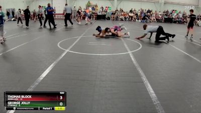 100 lbs Round 1 (8 Team) - Thomas Block, Rebellion vs George Jolly, CTWHALE