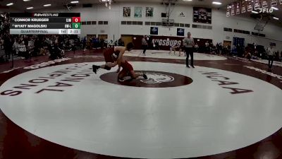 133 lbs Quarterfinal - Connor Krueger, St. Johns (mn) vs Wyatt Magolski, Wisconsin-La Crosse