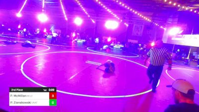 62 lbs 2nd Place - Piper McMillan, Beloit WC vs Paxton Zionskowski, Unattached