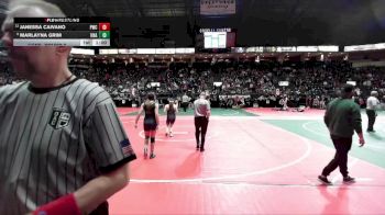 120 lbs Cons. Round 2 - Marlayna Grim, Unattached vs Janessa Caivano, PWCA