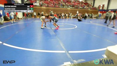 80 lbs Quarterfinal - Kutter Means, Salina Wrestling Club vs Easton Vann, Bartlesville Wrestling Club
