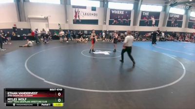 106 lbs Cons. Round 1 - Ethan Vandervest, Apex Grappling Academy vs Myles Wolf, West Texas Grapplers Wrestling Club