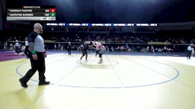 240 lbs Consi Of 4 - Hannah Fawver, Washington State vs Kaitlynn Barner, Temple
