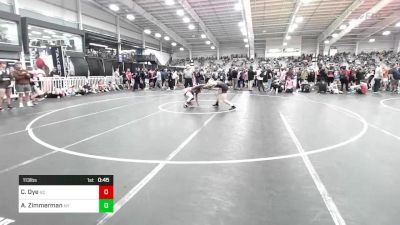 113 lbs Consi Of 16 #2 - Corey Dye, SC vs Austin Zimmerman, NY