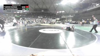 Boys 3A 190 lbs Champ. Round 1 - Justice Chapman, Mt. Spokane vs EJ Westmoreland, Franklin