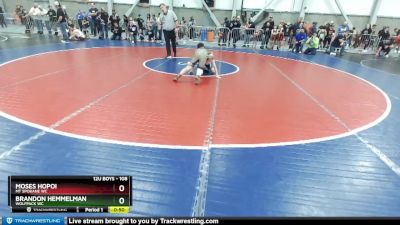 108 lbs Cons. Round 1 - Brandon Hemmelman, Wolfpack WC vs Moses Hopoi, Mt Spokane WC