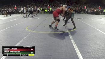 D2-285 lbs Champ. Round 1 - Joseph Arnold, Mason HS vs Jason Richardson, Flint Southwestern Classical Academy