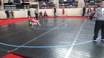 85_B lbs Consi Of 16 #1 - Chase Secrist, Peters Twp vs Daylen Amman, North Hills