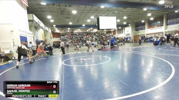 138 lbs Cons. Round 4 - Samuel Montez, Selma vs Adrian Adrouin, Harvard Westlake