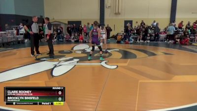 80 lbs Round 3 - Brooklyn Binsfeld, Paynesville vs Claire Rooney, Outlaw Wrestling Club