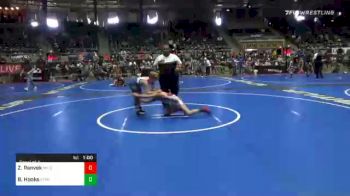 85 lbs Consolation - Zeke Ranvek, Mn Elite vs Bryar Hooks, Standfast Wrestling