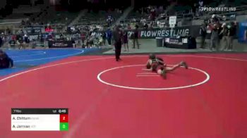 77 lbs Consi Of 16 #2 - Ace Chittum, Boom Ranch vs Adden Jarman, Valiant Prep