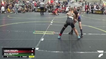 65 lbs Round 4 (6 Team) - Logan Winchell, American Gladiators vs Rhys Helmholdt, BadBass Green