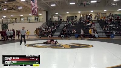 133 lbs 7th Place Match - Caiden Pelc, Lindenwood vs Conner Quinn, Maryland