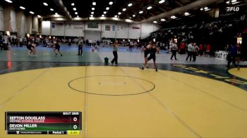 125 lbs 1st Place Match - Devon Miller, Unattached vs Sefton Douglass, Western Wyoming College