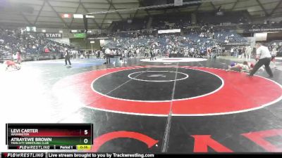 120 lbs Cons. Round 3 - Levi Carter, Washington vs Atrayewe Brown, Twin City Wrestling Club