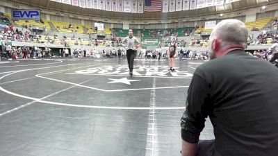 96 lbs Round Of 16 - Carter Wallace, Battlefield Wrestling Club vs Kayleigh Pack, Panther Youth Wrestling-CPR