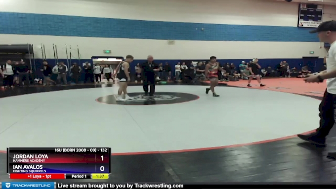 132 lbs Quarterfinal - Jordan Loya, Hammers Academy vs Ian Avalos ...