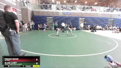 70 lbs Cons. Semi - Blake Casey, Legacy Wrestling Academy vs Makaio Kehoe, Lil Mavs