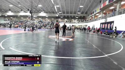 131 lbs Cons. Round 3 - Samantha Banks, Campbellsville University vs Rylee Steffen, Hawkeye Community College