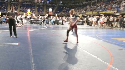 136 lbs Consy 5 - Finley Gilbert, Clearfield vs Brookelyn McClain, Fort Cherry
