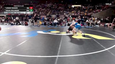 4A 150 lbs Quarterfinal - Logan Vaughn, Fruitland vs Isaak Zollinger, Sugar-Salem