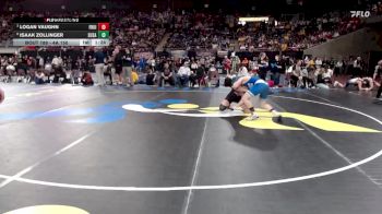 4A 150 lbs Quarterfinal - Logan Vaughn, Fruitland vs Isaak Zollinger, Sugar-Salem