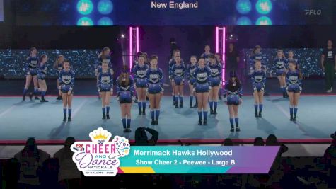 Show Cheer 2 - Merrimack Hawks Hollywood [2025 Peewee Day 1] 2025 Pop Warner National Cheer & Dance Championship
