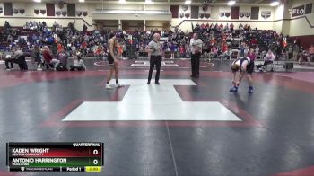 JV-10 lbs Quarterfinal - Antonio Harrington, Muscatine vs Kaden Wright, Benton Community