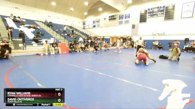 165 lbs 5th Place Match - Ryan Williams, Camarillo High School Wrestlin vs David Ontiveros, Sunnyhills HS