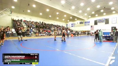 138 lbs 3rd Place Match - Logan Morales, Legacy WC vs Justin Shnayderman, Beverly Hills High School Wres