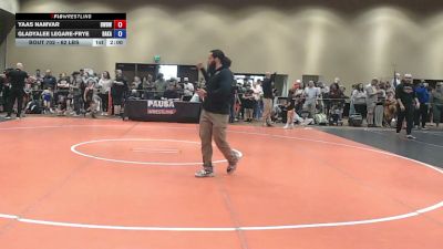 62 lbs Champ. Round 1 - Yaas Namvar, Be Well Be Wild Wrestling vs GladyaLee Legare-Frye, Bad Karma