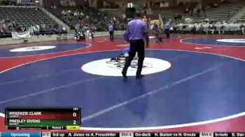 132 lbs 1st Place Match - Presley Givens, Bryant vs Mykenzie Clark, Searcy