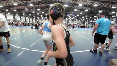 80 lbs Rr Rnd 3 - Brentlee Knittle, Buffalo Valley Wrestling Club - Black vs Reece Clark, Silo