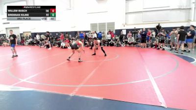 125 lbs 3rd Place - Justus Thrasher, The Asylum Black-HS vs Kam Carr, Pit Crew-HS