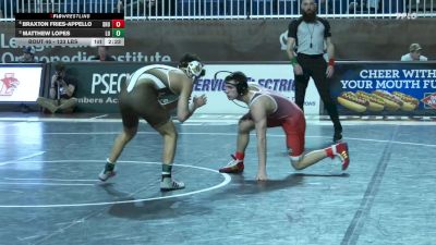 133 lbs Quarterfinal - Braxton Fries-Appello, Sacred Heart vs Matthew Lopes, Lehigh