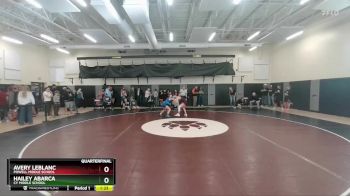 92-97 lbs Quarterfinal - Hailey Abarca, CY Middle School vs Avery LeBlanc, Powell Middle School