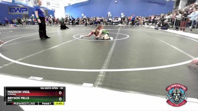 55 lbs 3rd Place Match - Madison Vigil, Pomona vs Bryson Mills, WTC