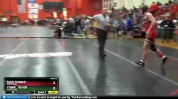 160 lbs Cons. Round 1 - Cole Andren, AMERY (WI) vs Terrel Fisher, MILTON (WI)