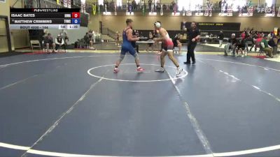 144 lbs Champ. Round 1 - Isaac Bates, Iowa vs Matthew Crimmins, Team Valley Wrestling Club